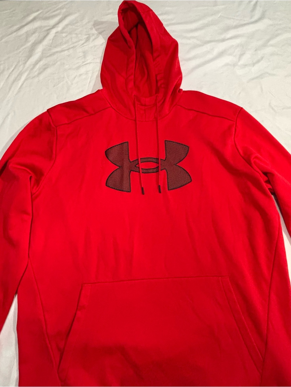 Under Armour Red Hoodie with Black Logo